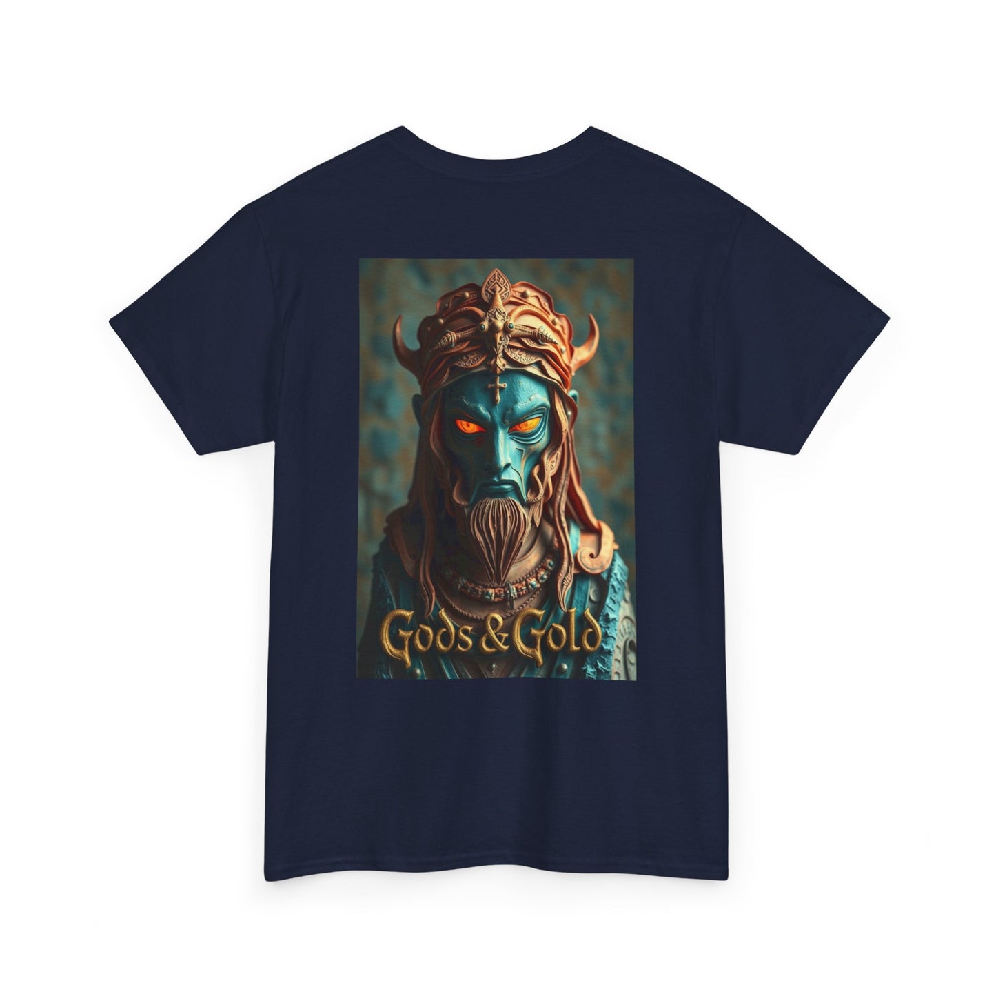 Gods & Gold Graphic Tee for Mythology Lovers, Unisex Heavy Cotton Shirt, Unique Top, Casual Wear, Gift for Comic Fans, Festival Apparel