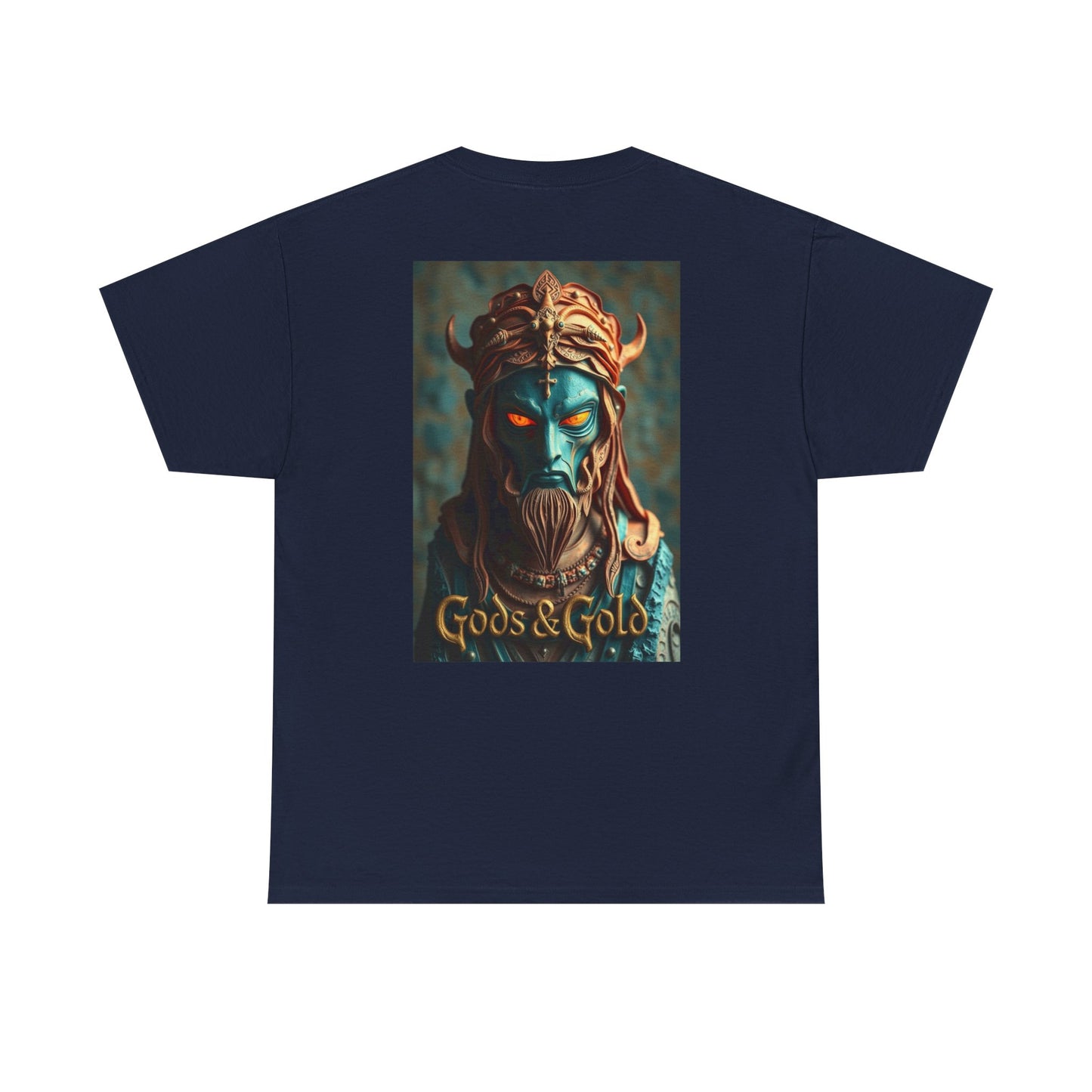 Gods & Gold Graphic Tee for Mythology Lovers, Unisex Heavy Cotton Shirt, Unique Top, Casual Wear, Gift for Comic Fans, Festival Apparel