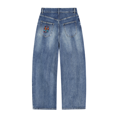 Sun Fade Heavyweight Denim Jeans