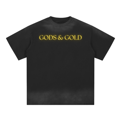 Petite Crew Neck Sunfade Edge T-Shirt