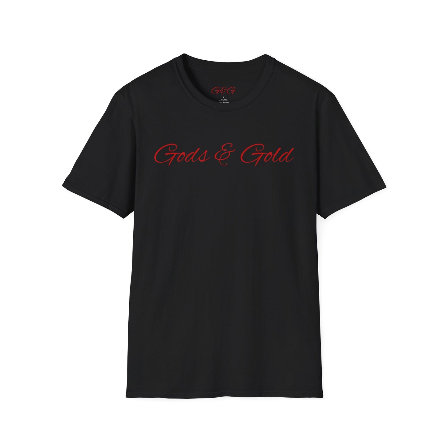 T-Shirt — “Gods & Gold” Eagle Graphic Tee (Patriotic Crest, Bold Backprint)