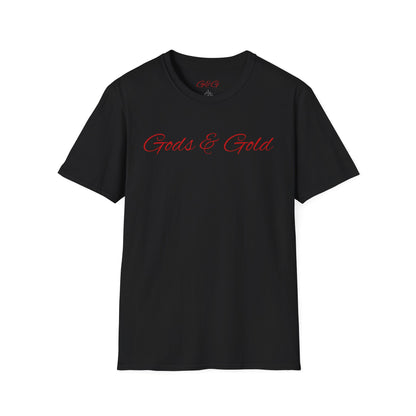 T-Shirt — “Gods & Gold” Eagle Graphic Tee (Patriotic Crest, Bold Backprint)