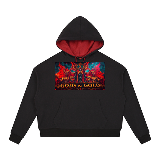 Contrast Drawstring Hoodie
