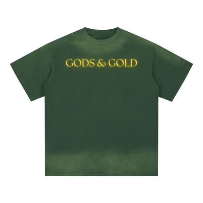 Petite Crew Neck Sunfade Edge T-Shirt