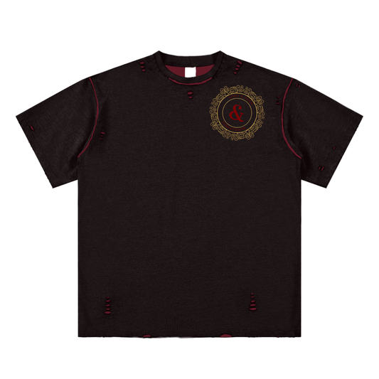 Hand-frayed Reversible T-shirt